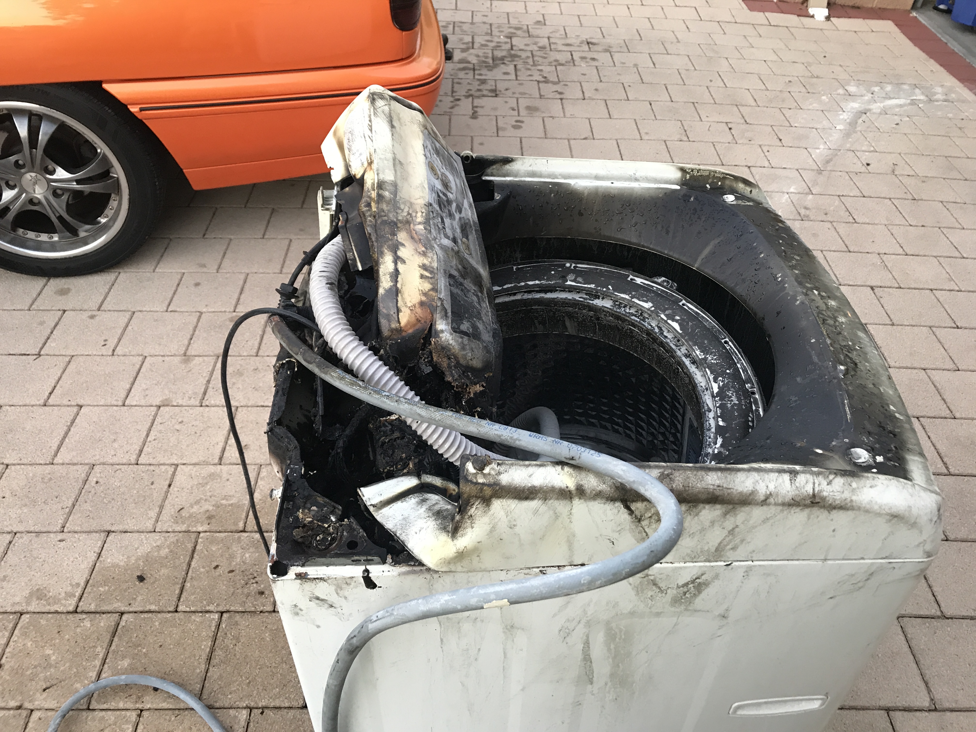 Washing machine fire Armadale - supplied by DFES