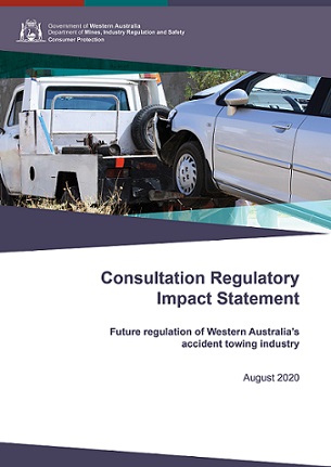 Accident Towing consultation paper front cover