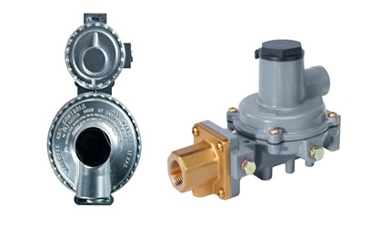 LP Gas regulator with over pressure protection
