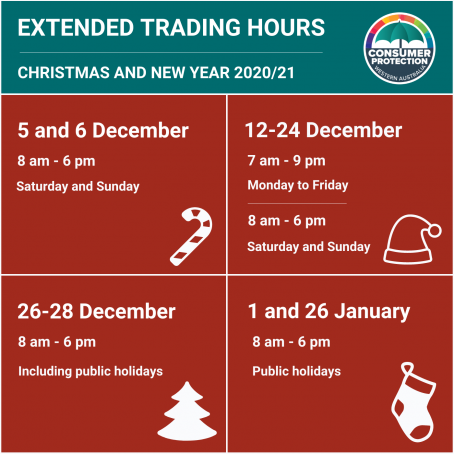 Extended retail trading hours 2020/21