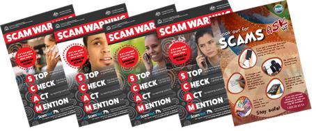 Ask us scams poster set